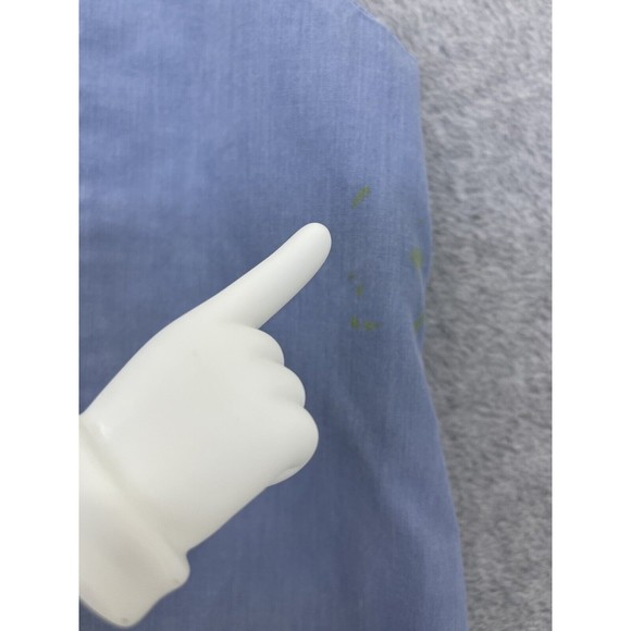 Thomas Baby Girl's Coverall Large Vintage Blue Lamb Patch Snap Button bottom - Picture 6 of 14